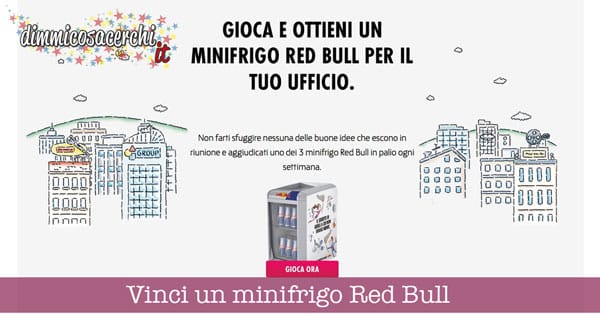 Vinci un minifrigo Red Bull