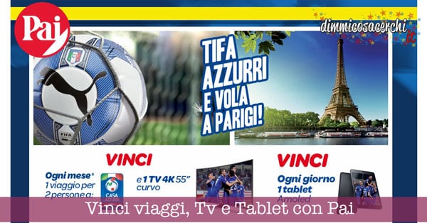 Vinci viaggi, Tv e Tablet con Pai