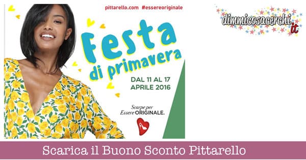 Buono sconto Pittarello di Aprile