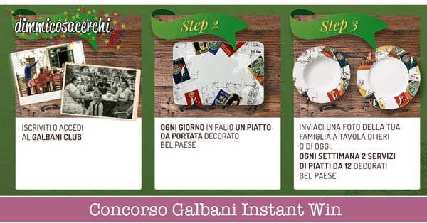 Concorso Galbani instant win