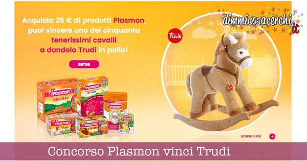 Gioca con Plasmon e vinci il cavallino a dondolo