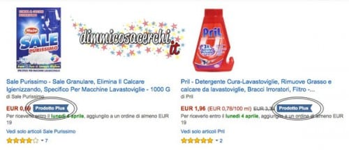 prodotto plus amazon