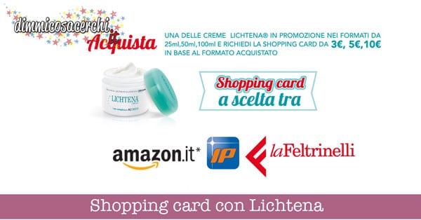 Lichtena ti regala una shopping card