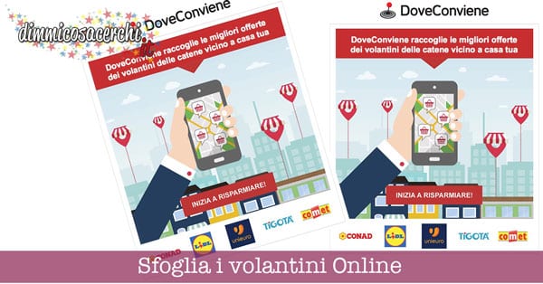 Volantini online con DoveConviene