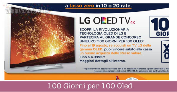 Unieuro 100 giorni per 100 Oled