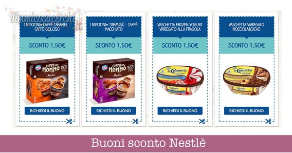 Buoni sconto Nestlè