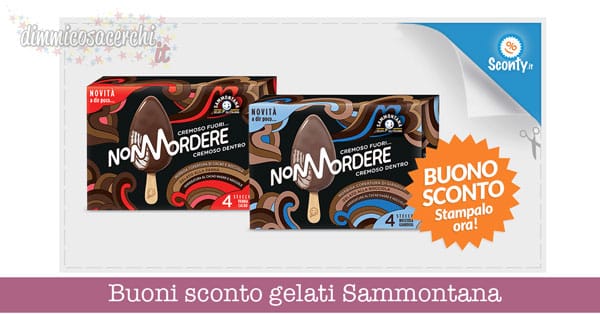 Buoni sconto gelati Sammontana
