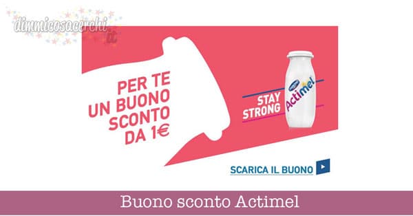 Buono Sconto Actimel Da 1 Con Danone