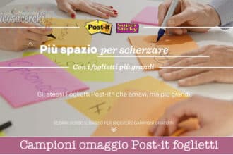 Campioni omaggio Post-it foglietti