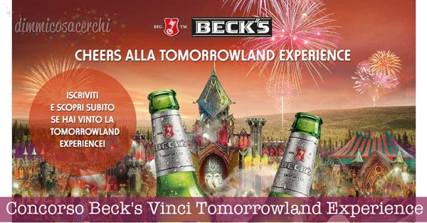 Concorso Beck's Vinci la Tomorrowland Experience