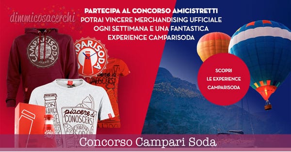 Concorso Campari Soda, vinci magliette ed Experience