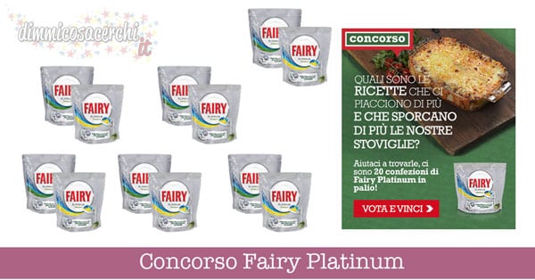 Concorso Fairy Platinum Desideri magazine