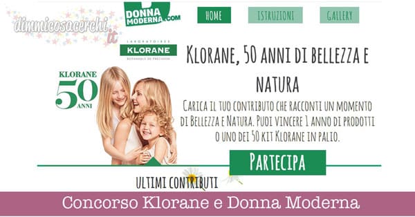 Concorso Klorane e Donna Moderna, vinci 1 anno di prodotti