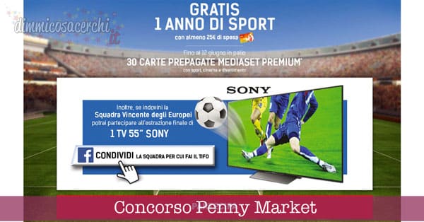 Concorso Penny Market, vinci 1 anno di sport