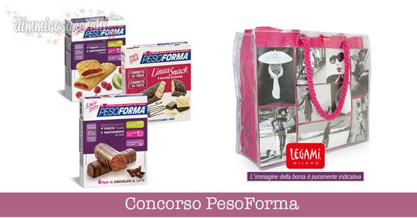 Concorso PesoForma, vinci Photo Bag