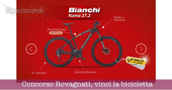 Concorso Rovagnati, vinci la bicicletta