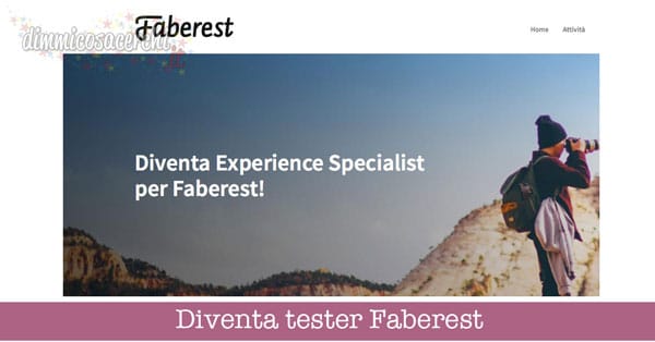 Diventa tester Faberest