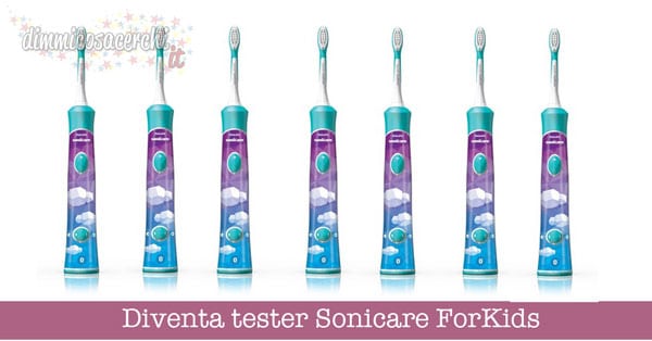 Diventa tester Sonicare ForKids spazzolino da denti