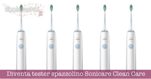 Diventa tester spazzolino Sonicare Clean Care