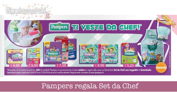 Pampers regala Set da Chef