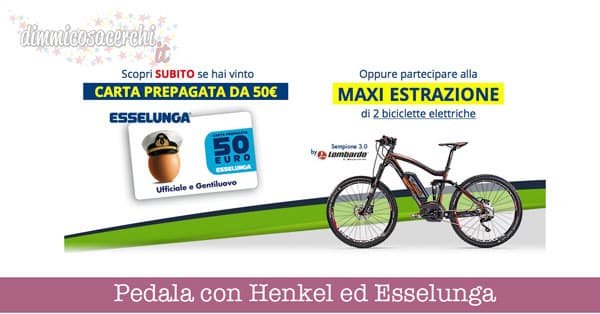 Pedala con Henkel ed Esselunga