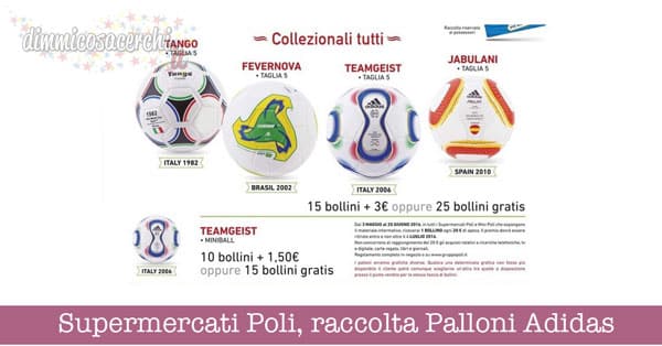 Supermercati Poli, raccolta Palloni Adidas