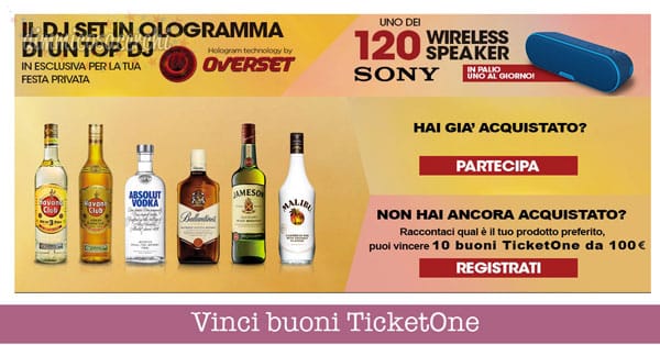 Vinci buoni TicketOne