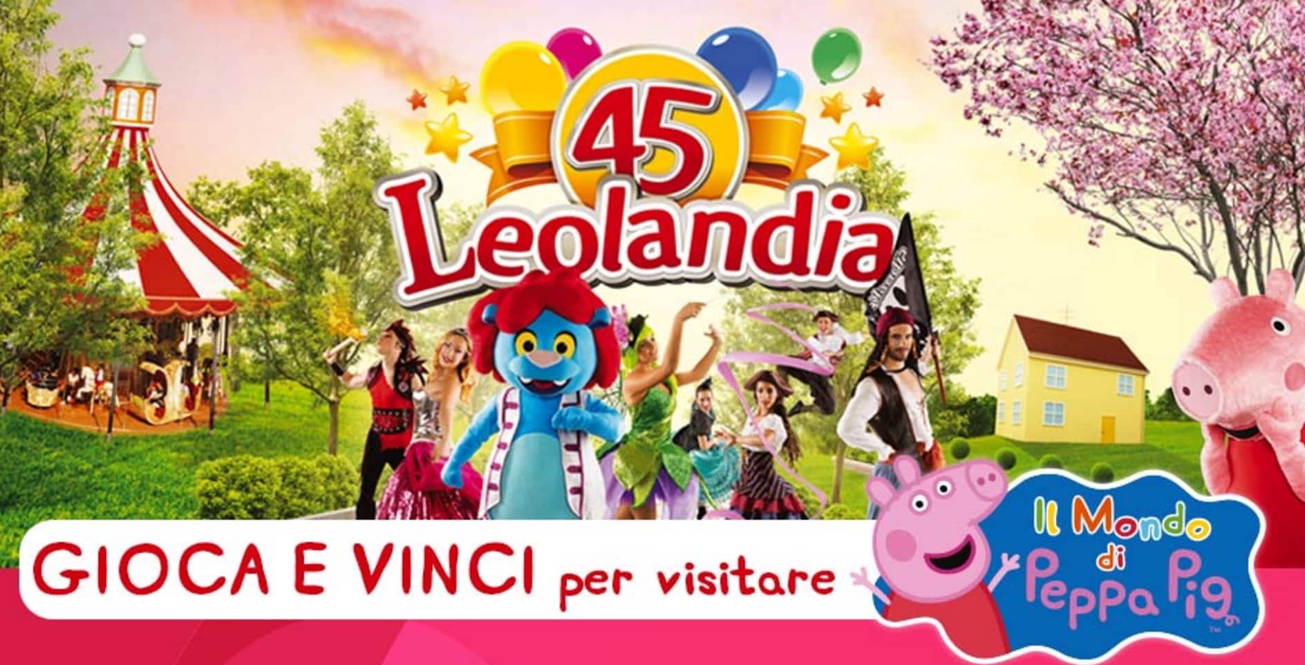 Vinci con Peppa Pig ingressi Leolandia