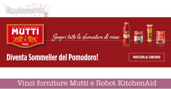 Vinci forniture Mutti e Robot da Cucina KitchenAid