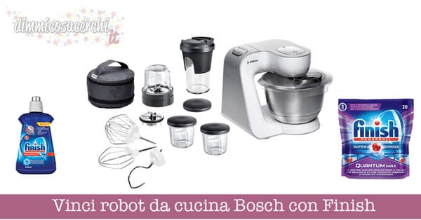 Vinci robot da cucina Bosch con Finish e Ipercoop