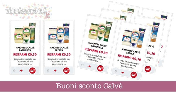 buoni sconto maionese