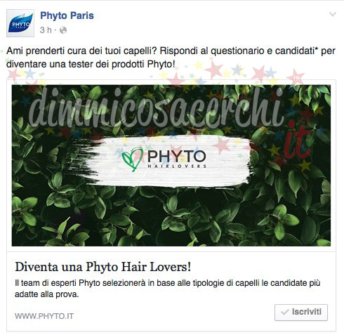 tester prodotti Phyto