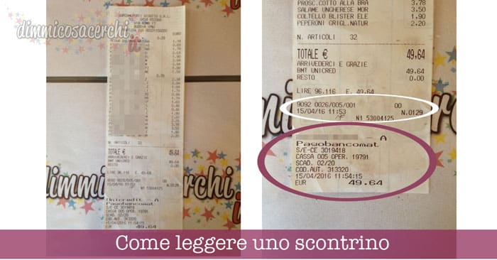 Data Ora E Numero Dello Scontrino Ecco Dove Si Trovano