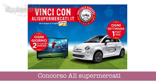 Concorso Ali supermercati, vinci auto e televisori