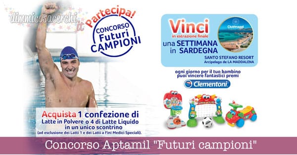 Concorso Aptamil "Futuri campioni", vinci Clementoni e Sardegna