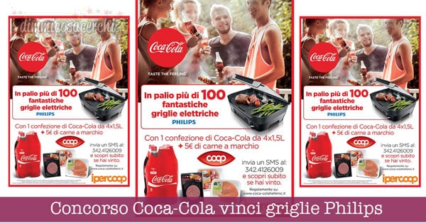 Concorso Coca-Cola vinci griglie elettriche Philips