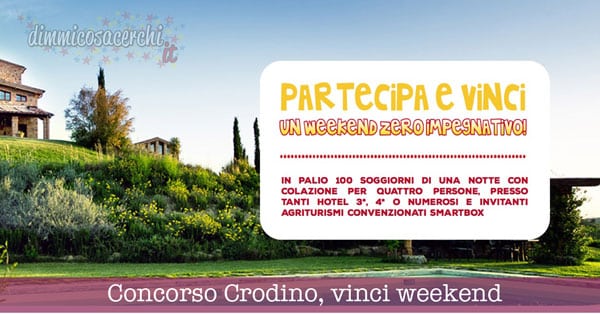 Concorso Crodino, vinci weekend