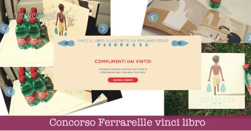 Concorso Ferrarellle vinci libro “D’Acquà a là”