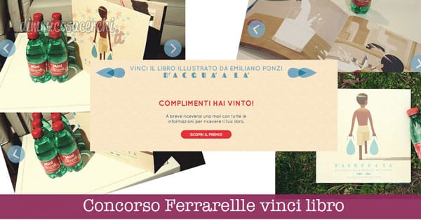 Concorso Ferrarellle vinci libro “D’Acquà a là”