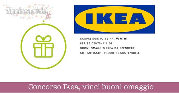 Concorso Ikea, vinci buoni omaggio