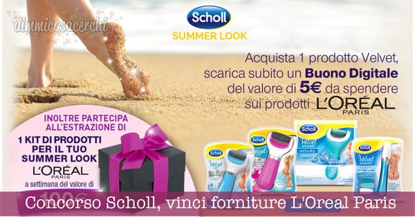 Concorso Scholl, vinci forniture prodotti L'Oreal Paris