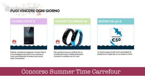 Concorso Summer Time Carrefour