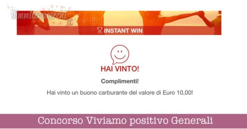 Concorso Viviamo positivo Generali