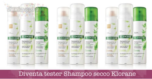 Diventa tester Shampoo secco Klorane