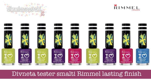 Divneta tester smalti Rimmel lasting finish