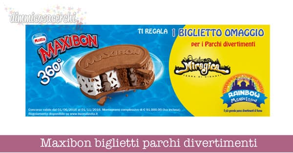 Maxibon biglietti parchi divertimenti