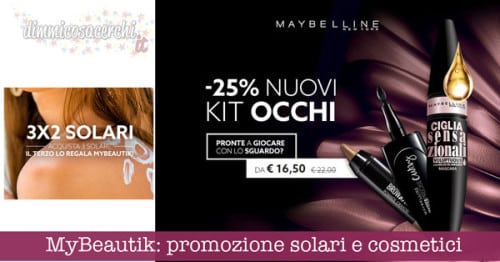 MyBeautik: promozione solari e cosmetici