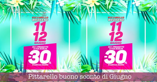 Pittarello buono sconto di Giugno