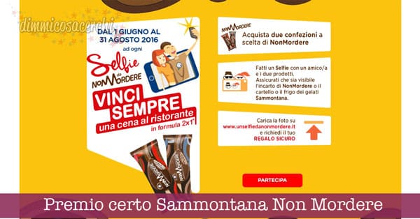Premio certo Sammontana Non Mordere