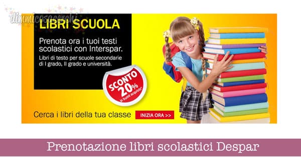 Prenotazione libri scolastici Despar